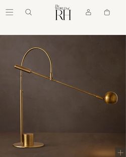 Restoration Hardware Orbiter II Task Table Lamp Bronze