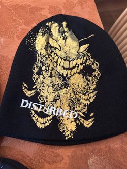 Dark knit disturbed beanie
