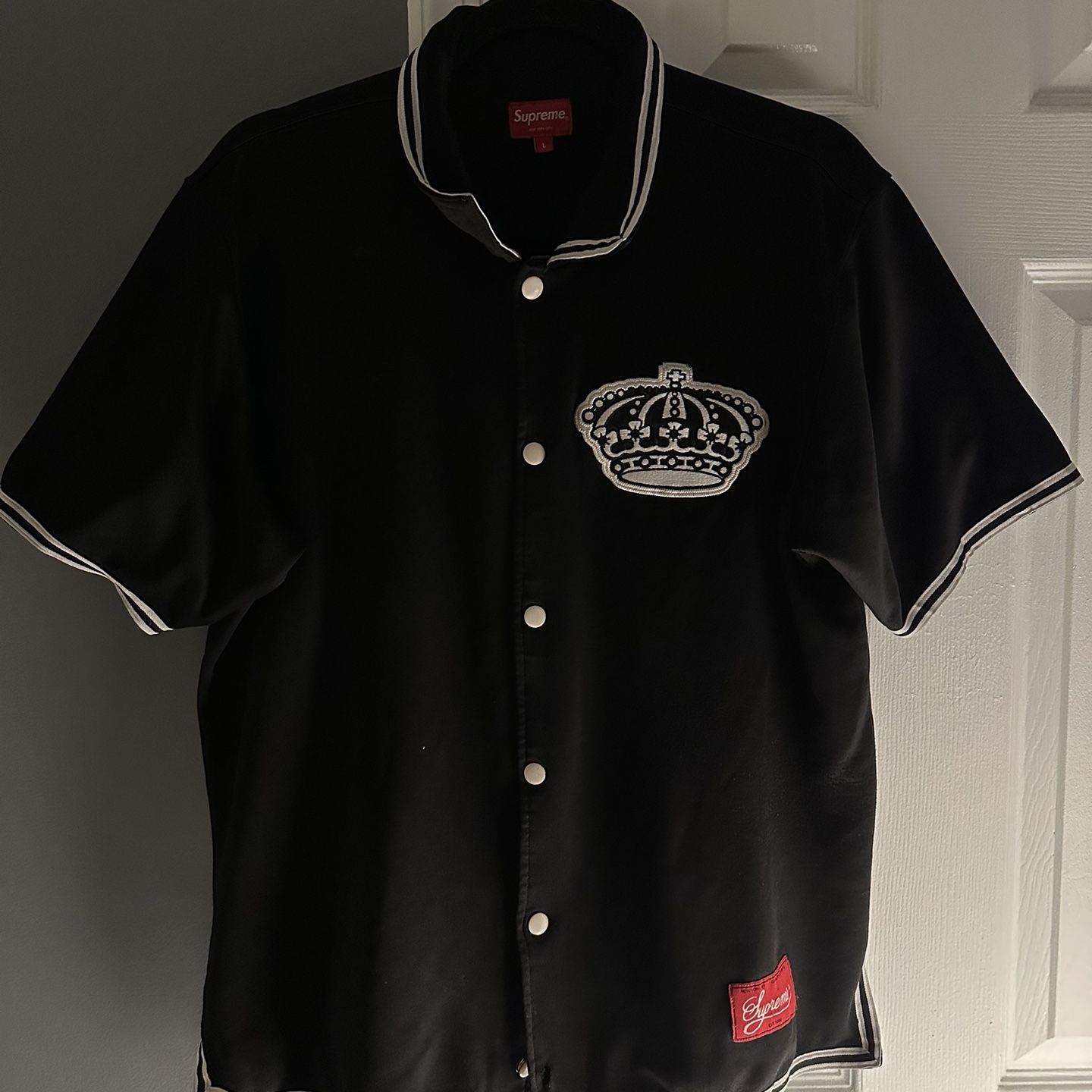 Supreme button up outlet jersey