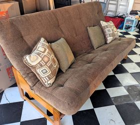 Solid Wood Futon Frame & Mattress by Night & Day
