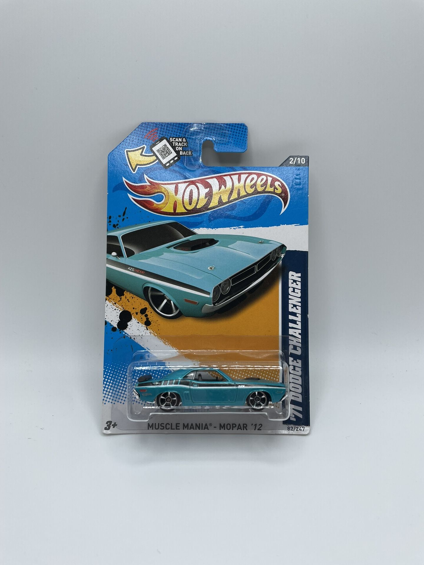 Hot Wheels | ‘71 Dodge Challenger Light Blue | #82/247 | Muscle Mania - Mopar ‘12 (2/10)