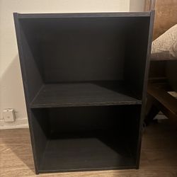(2) Black Wood Cubbies