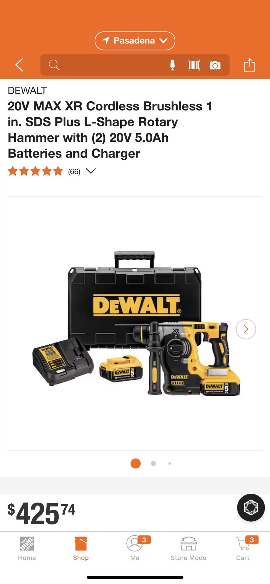 DEWALT SDS ROTARY HAMMER KIT