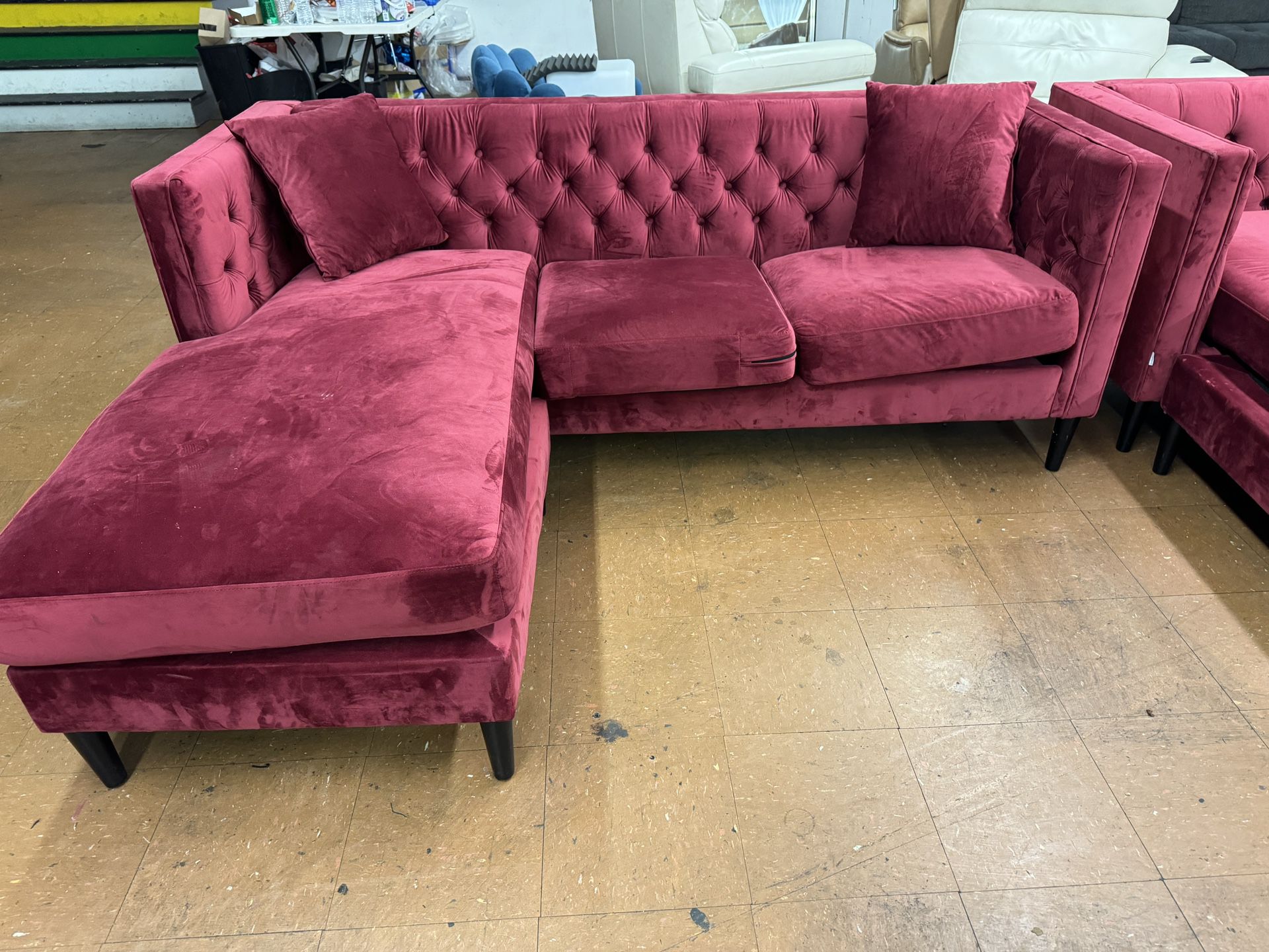 Red L Couch