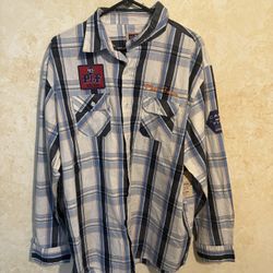 Phat Farm 1992 Long Sleeve Cotton Shirt  camp fire so 2xl new with tags