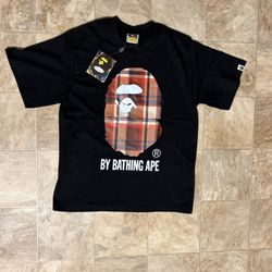 Size Small Bape Red and Black tee