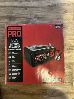 12 V battery, charger and booster