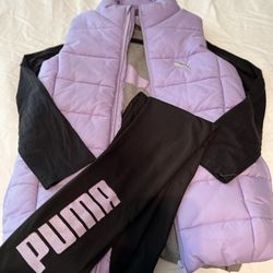 Kids Puma Puffer Vest Outfit