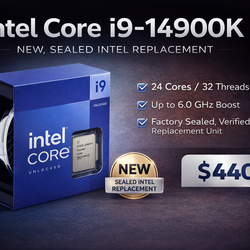 Intel Core i9-14900K (NEW, Sealed, Intel Replacement)