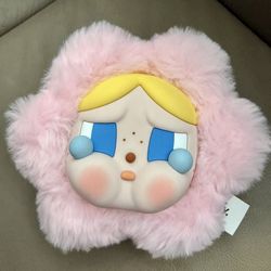 Pop Mart Crybaby Sad Club Pink Fluffy Earphones Bag 
