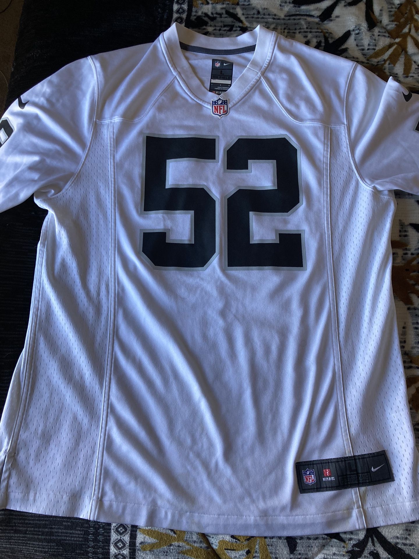 Khalil Mack Raiders Jersey Large