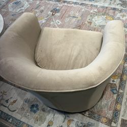 Swivel Beige Chair 
