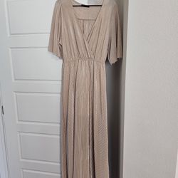 Gold Womens Dress