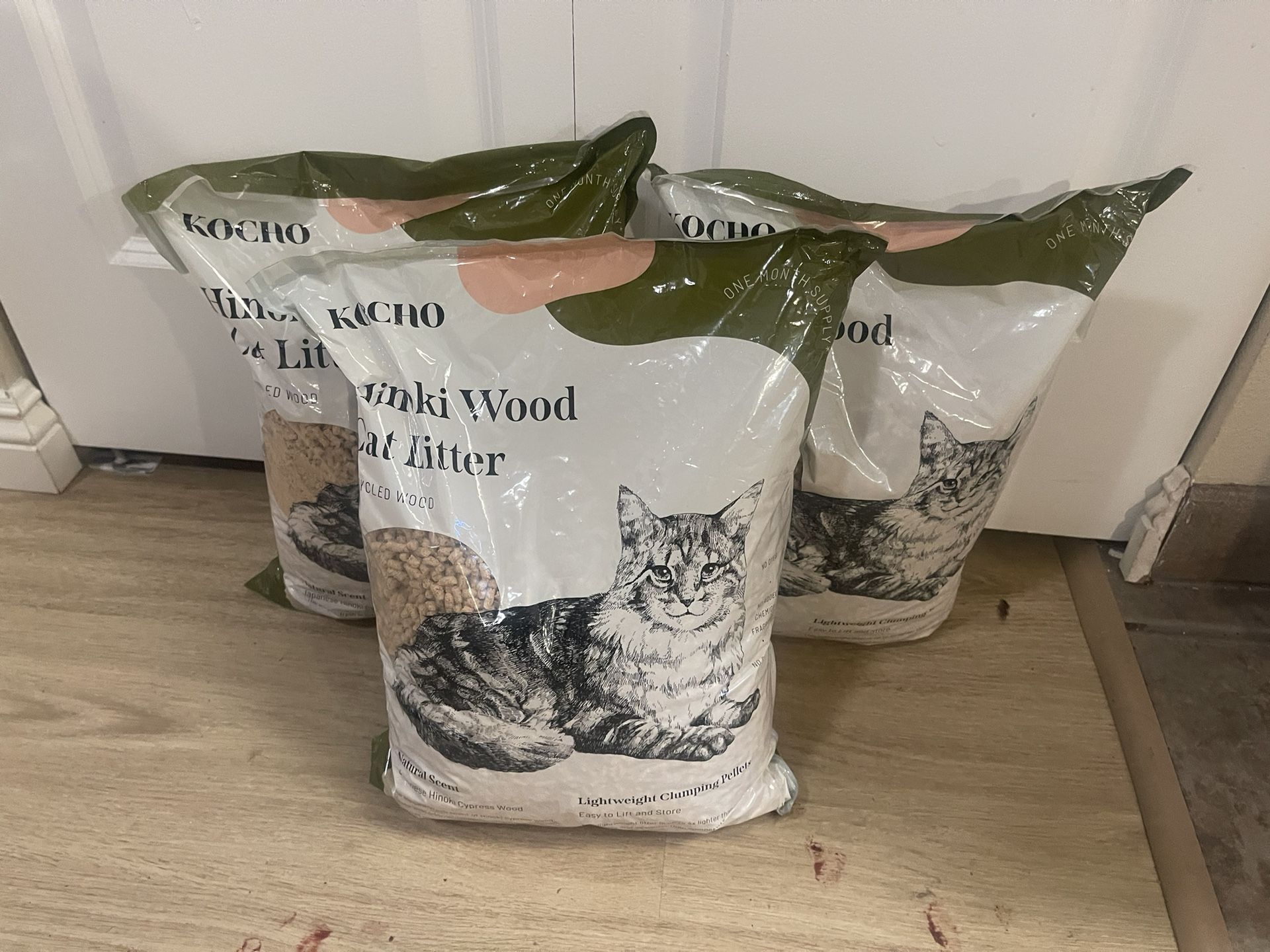 Hinoki Wood Cat Litter 3 Bags