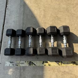 New Rubberized Dumbbells Weight Lifting Weights