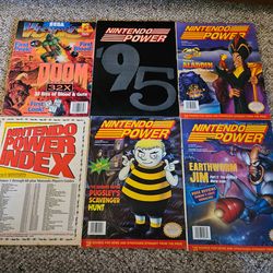 Nintendo Power And Sega Vision Magazines