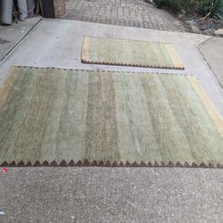 Pottery Barn Wool Rugs - Matching Set
