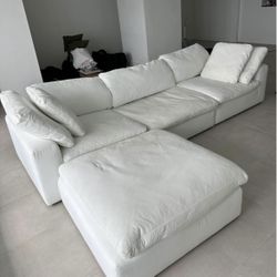 Nixon white cloud modular sectional couch delivery is available 