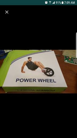 Power wheel abdominal exercise