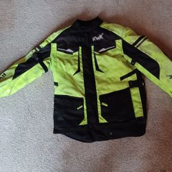 HWK Motorcycle Jacket with Armor. Size Medium 