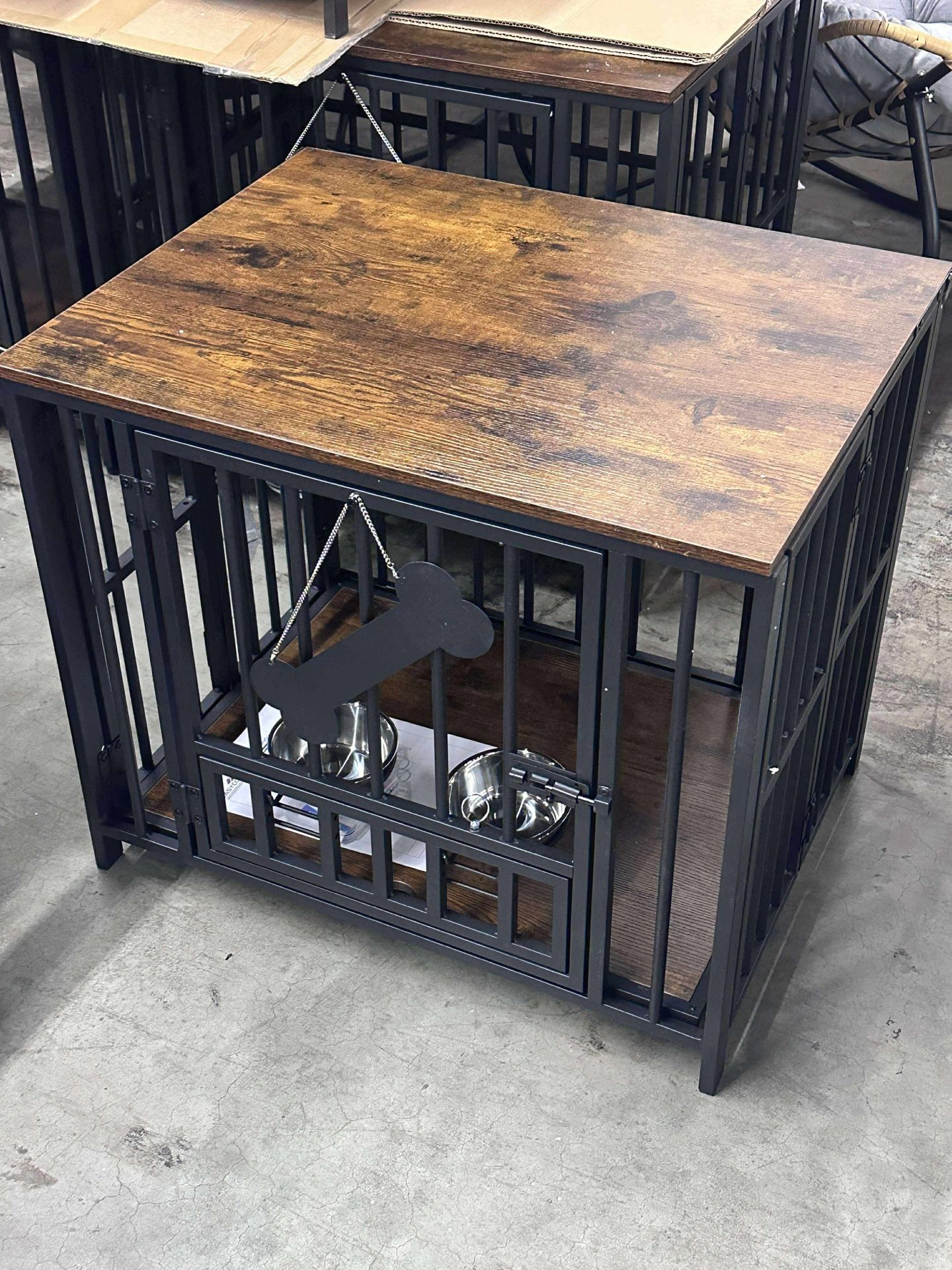 27"Dog Crate Furniture Foldable,No Assembly Dog Kennel Indoor for Small Dog,