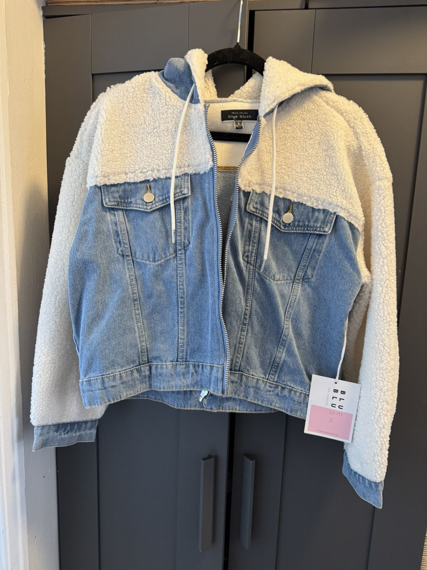 Denim And Sherpa Jacket