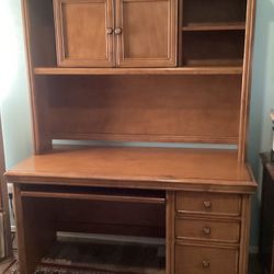 Desk and 2 Matching Shelving Units 