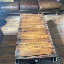 Industrial Railroad Cart Coffee Table
