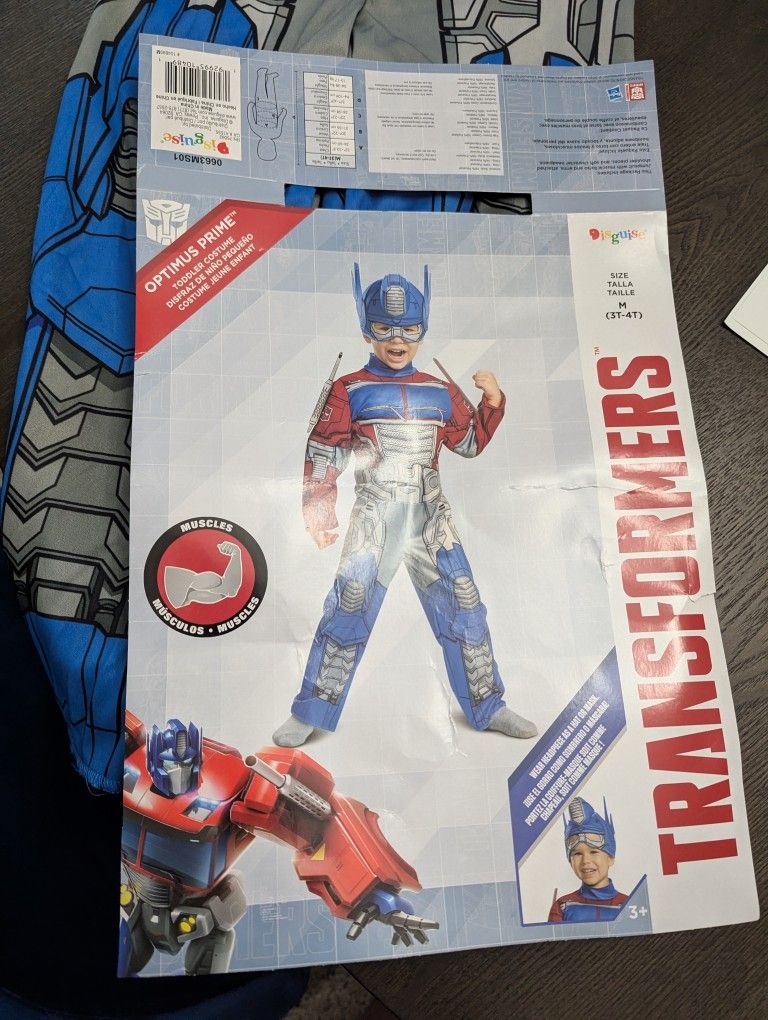Optimus Prime Halloween Costume 3T to 4T
