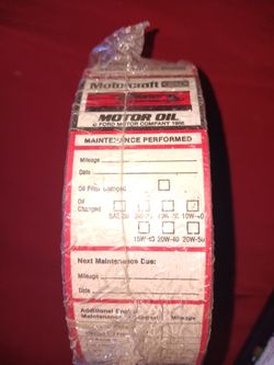 Vintage Motor Oil Roll