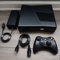  Xbox 360 Console With Power Cord And One Controller 