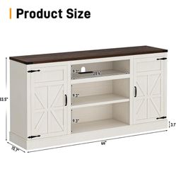  66" Farmhouse TV Stand