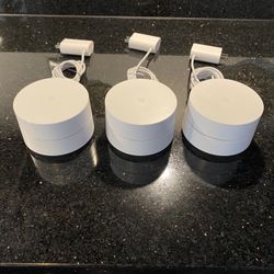 Google Mesh WiFi System Router AC1200 Dual-band 802.11ac NLS-1304-25 White 3-Pk