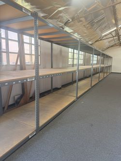 Used Uline 3 Tier Bulk Racks 96 in W x 48 in D Heavy Duty Storage Shelving Stronger Than Homedepot Lowes And Costco Delivery Available