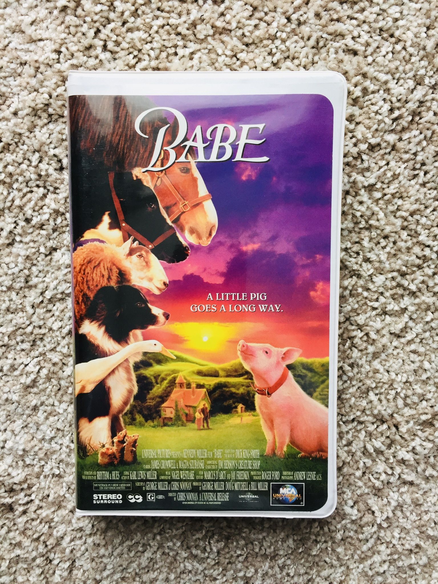 Vintage Antique VHS. “Babe”. Like new condition. Lots of fun for children and adults.