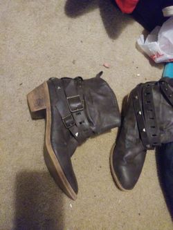 Brown short boots