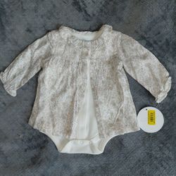 Edgehill Collection Baby Girl Jumpsuit 0-3 Months 