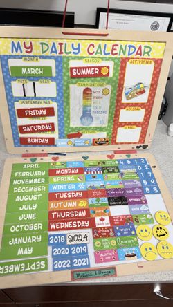 Melissa & Doug My Daily Calendar Magnetic Learning Board