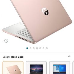 Hp Rose Gold Stream Laptop. 