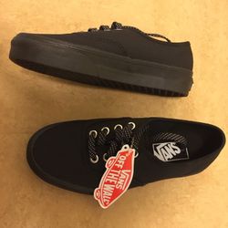 Vans Off The Wall Authentic Black Ballistic Shoes Skate Size 4 US Men / US Women 5.5