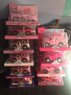 Complete set Chevron Cars Breast Cancer Awareness Loy
