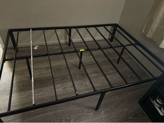 Full size bed frame.