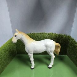Vintage Horse Figure White Horse Figurine Toy