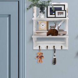 Wooden 2-Tier Shelf