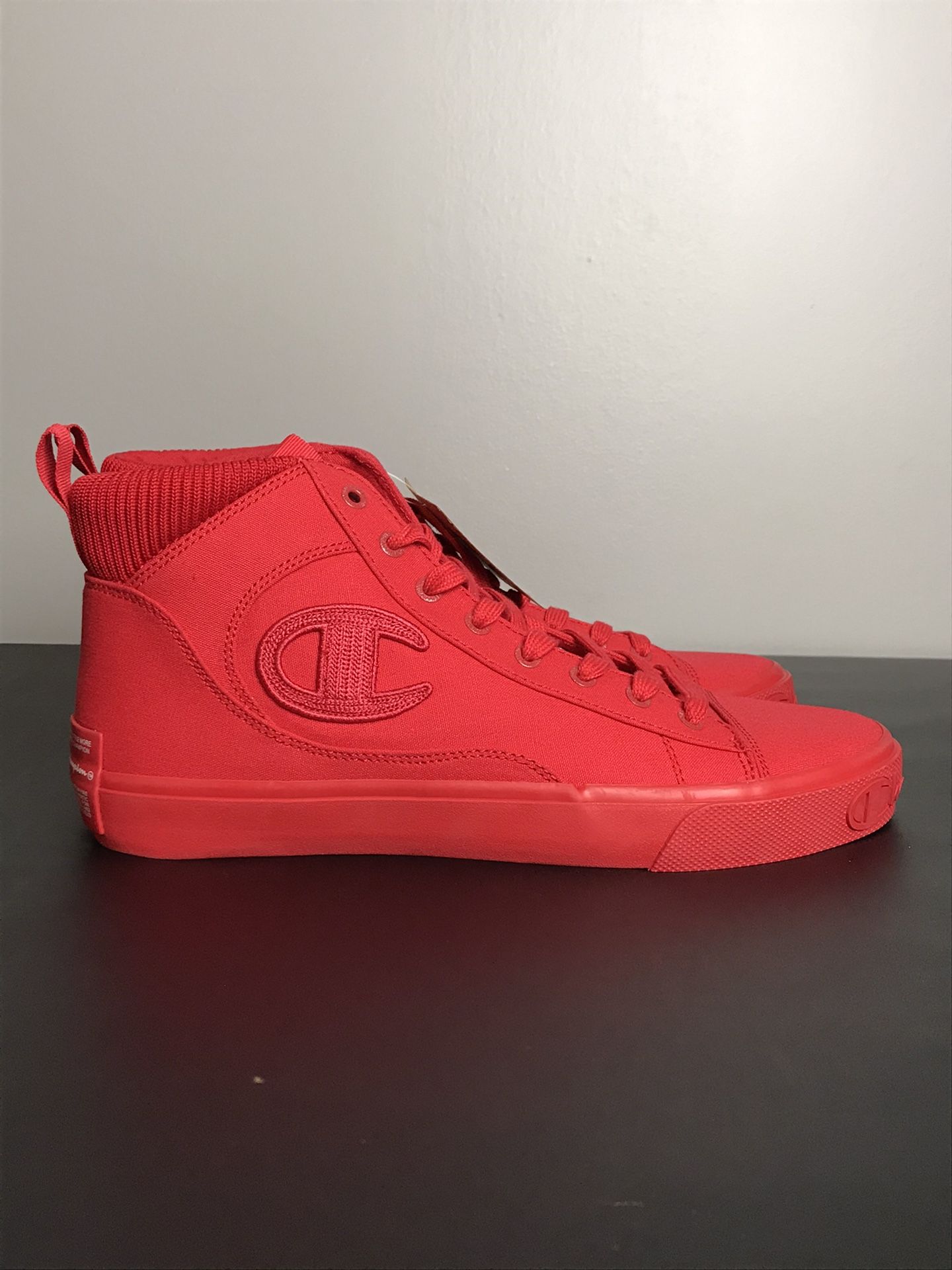 Men's Champion METRO HIGH CP100562M Red Casual High Top Lace-Up Sneakers Shoes New without box