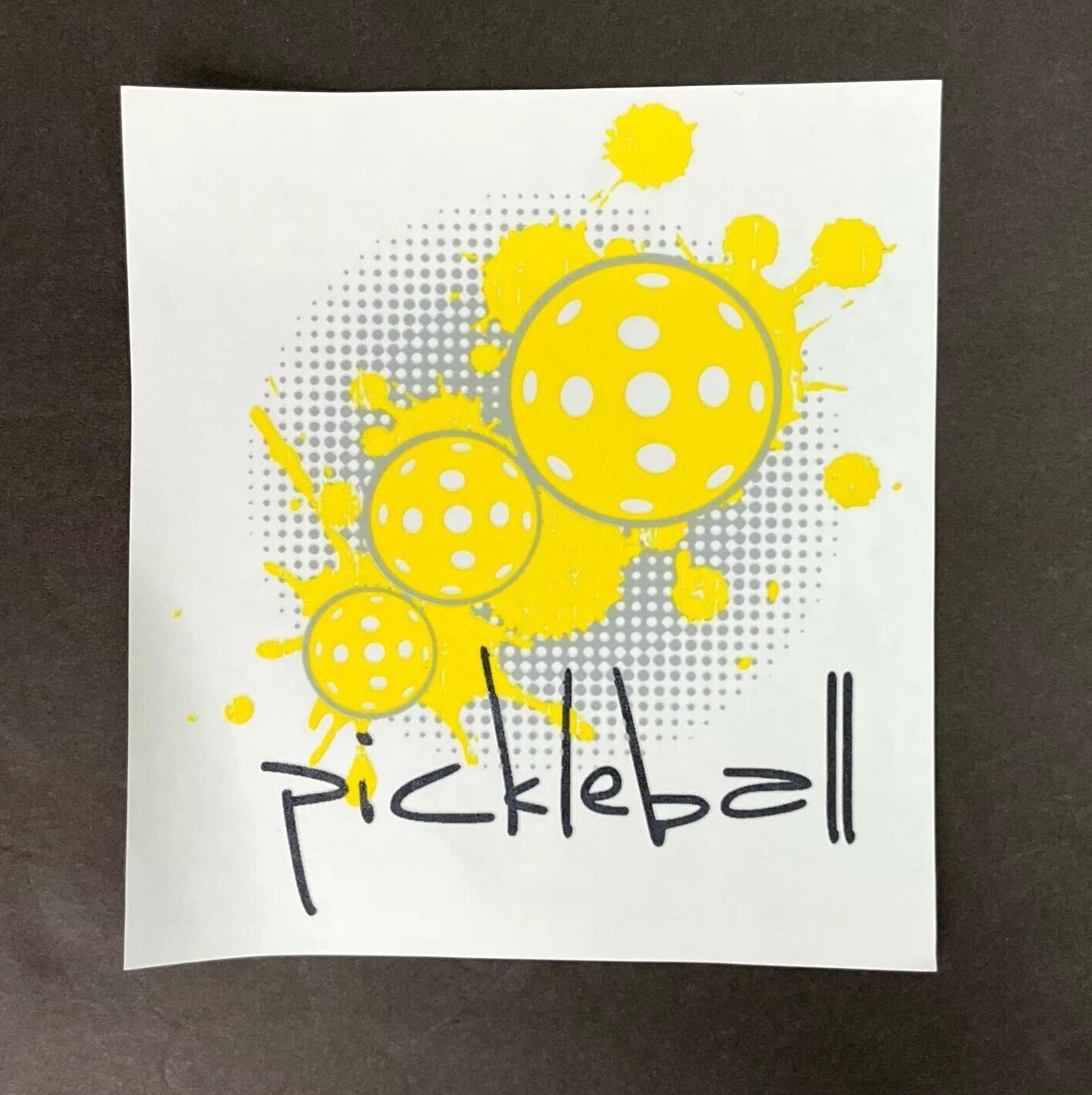 Lot Of (x10) "Pickleball" Iron On Shirt Decals