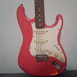Pink guitar