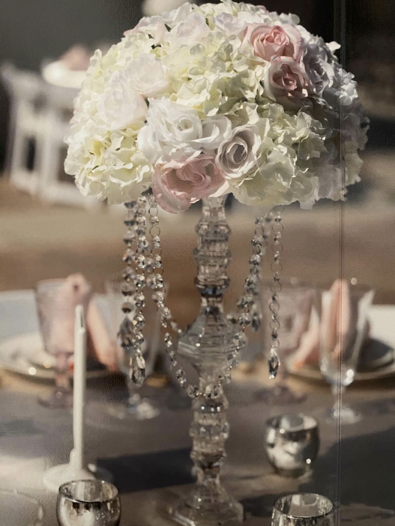 Stunning Centerpiece For wedding, Bridal Shower Or Quinceañera