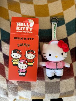 Hello Kitty Giants Game June 14 Eva Air Keychain Pink