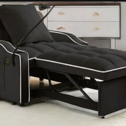 Convertible Sleeper Chair Bed- 3 in 1